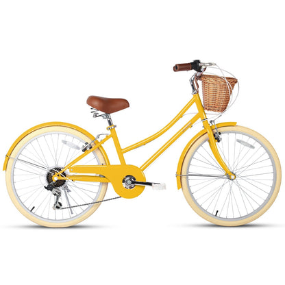 Glerc 24 Inch Beach Cruiser Hybrid Kids Bike - Missy