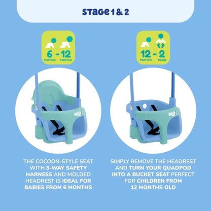 TP Forest Acorn Growable Swing Set with Bluey Quadpod