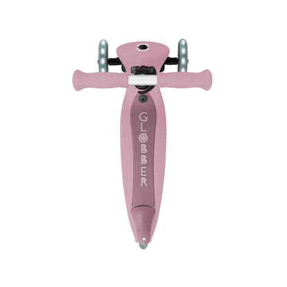 Globber Go Up Active Lights Eco Scooter - Berry