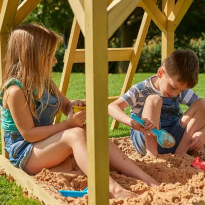 TP Treehouse Set with Slide & Bluey Quadpod Single Swing