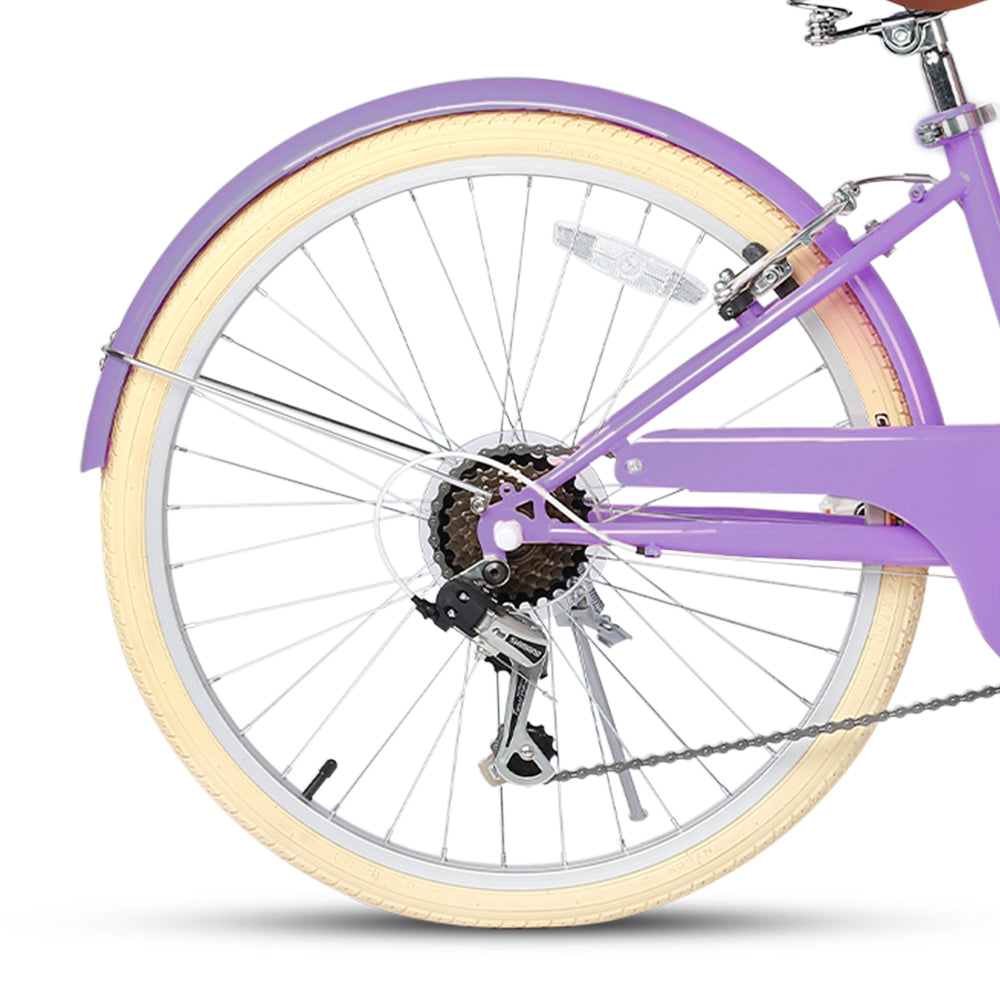 Glerc 20 Inch Beach Cruiser Hybrid Kids Bike - Missy