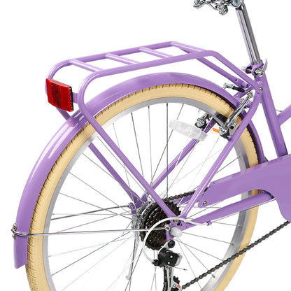 Glerc 20 Inch Beach Cruiser Hybrid Kids Bike with Rear Rack - Missy