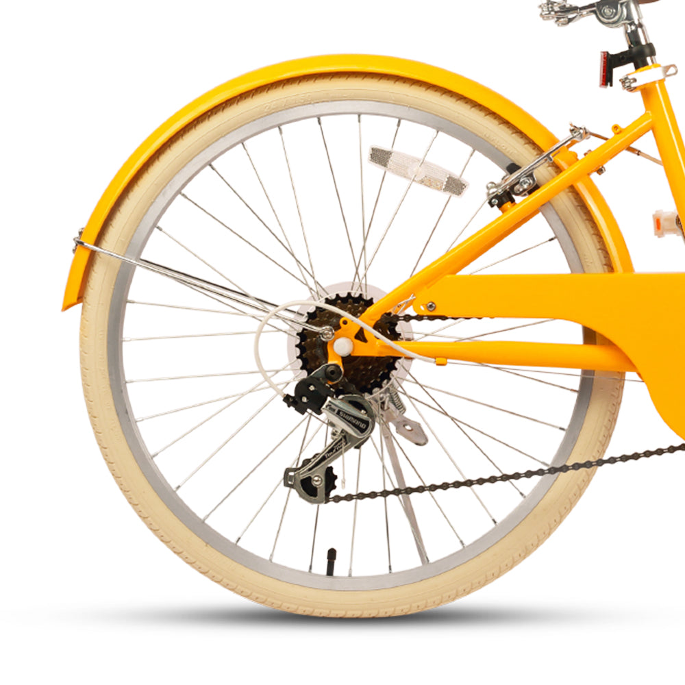 Glerc 24 Inch Beach Cruiser Hybrid Kids Bike - Missy