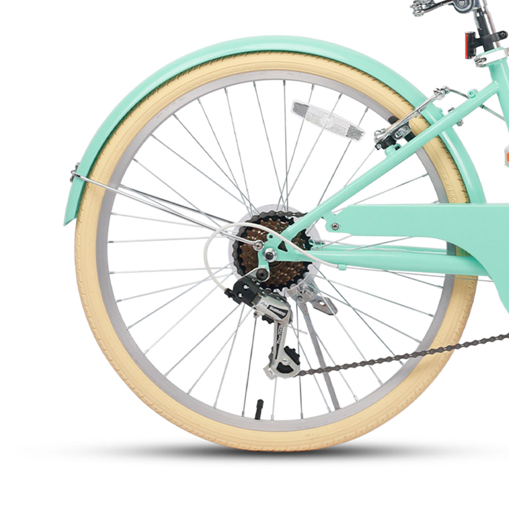 Glerc 26 Inch Beach Cruiser Hybrid Kids Bike - Missy