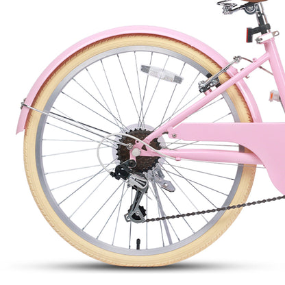 Glerc 26 Inch Beach Cruiser Hybrid Kids Bike - Missy