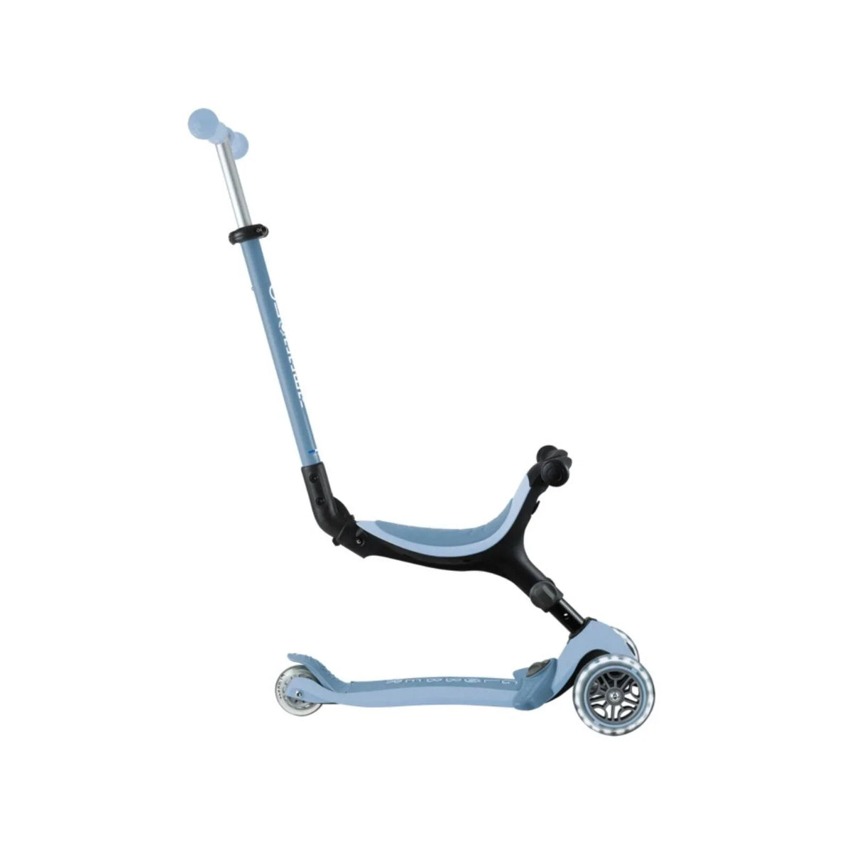 Globber Go Up Active Lights Eco Scooter - Blueberry
