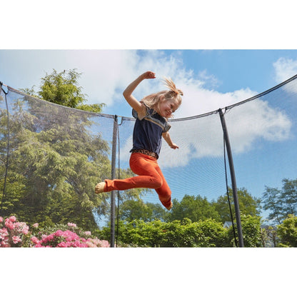 14ft Salta Green Comfort Edition InGround Round Trampoline with Enclosure