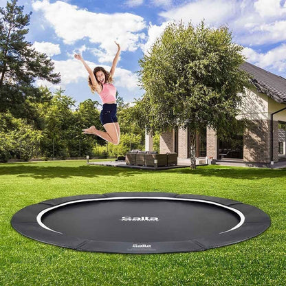 12ft Salta Royal Baseground Black Round Trampoline