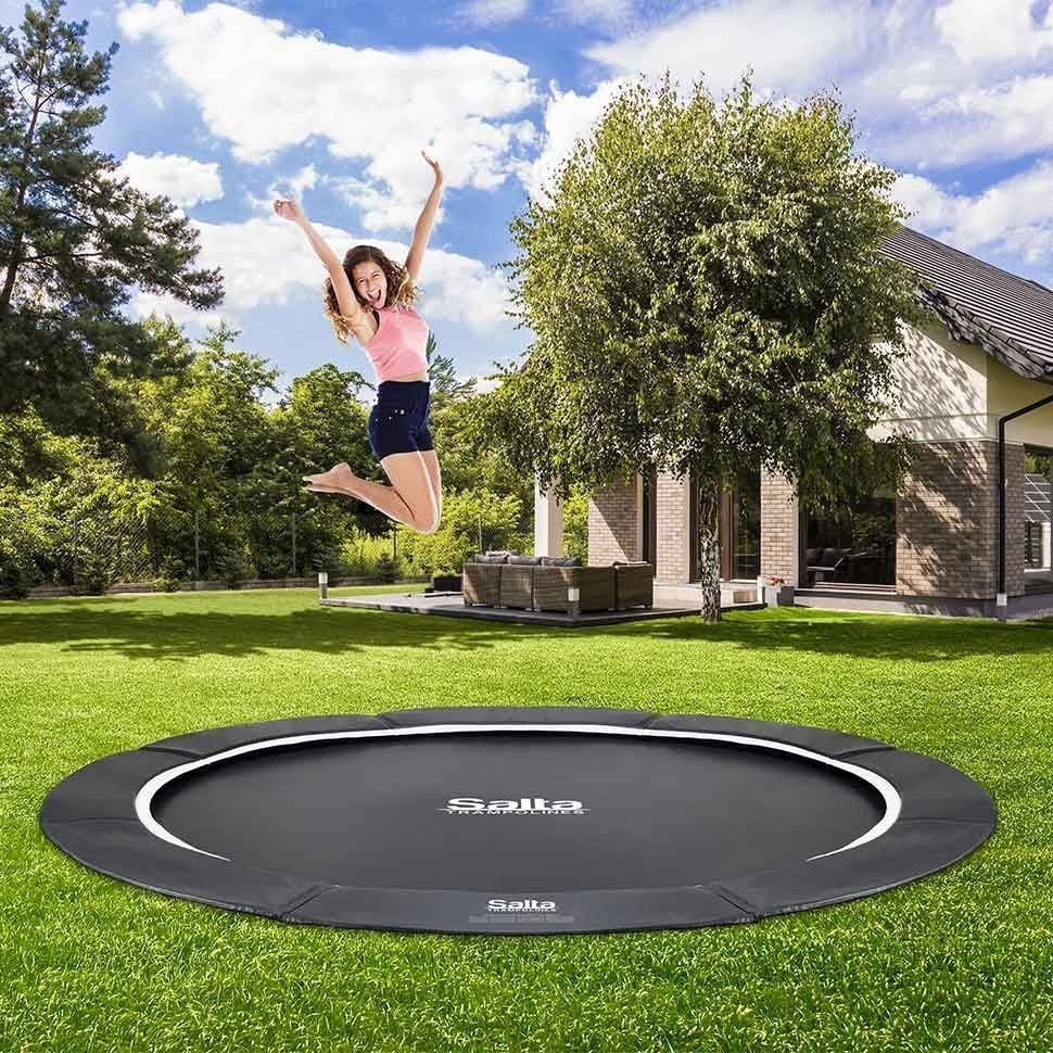 10ft Salta Royal Baseground Black Round Trampoline