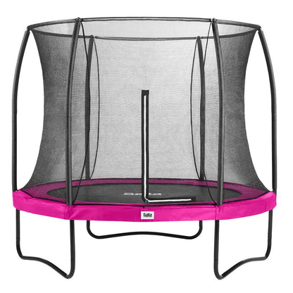 10ft Salta Pink Round Comfort Edition Trampoline with Enclosure