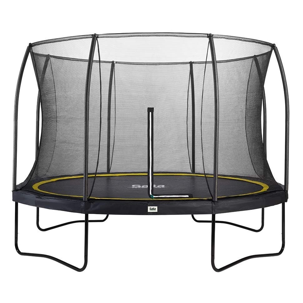 14ft Salta Black Round Comfort Edition Trampoline with Enclosure