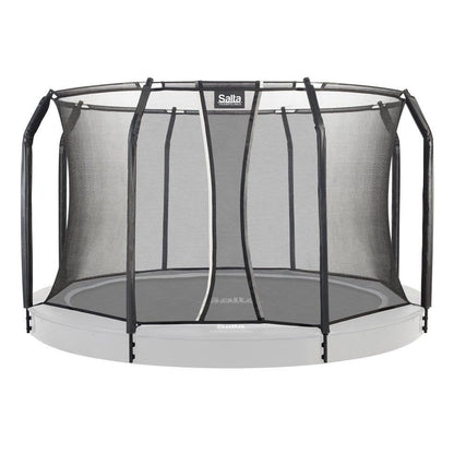 10ft Salta Black Royal Baseground Round Trampoline with Enclosure