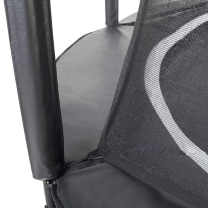 14ft Salta Royal Baseground Black Round Trampoline with Enclosure