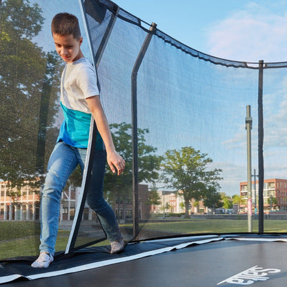 10ft x 7ft Salta Black Rectangular Premium Edition Trampoline with Enclosure