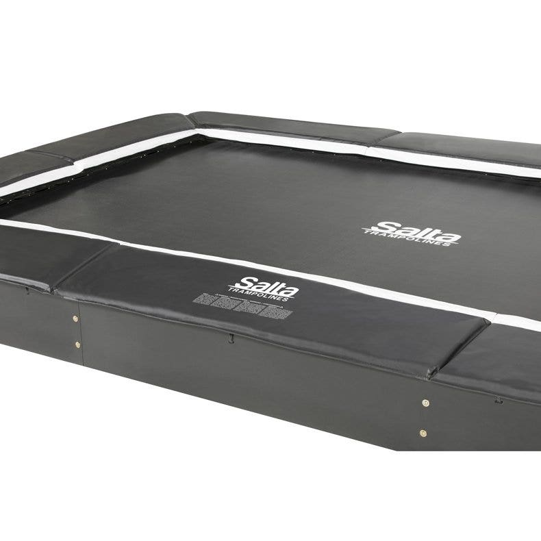 13ft x 8ft Salta Royal Baseground Black Rectangular Trampoline