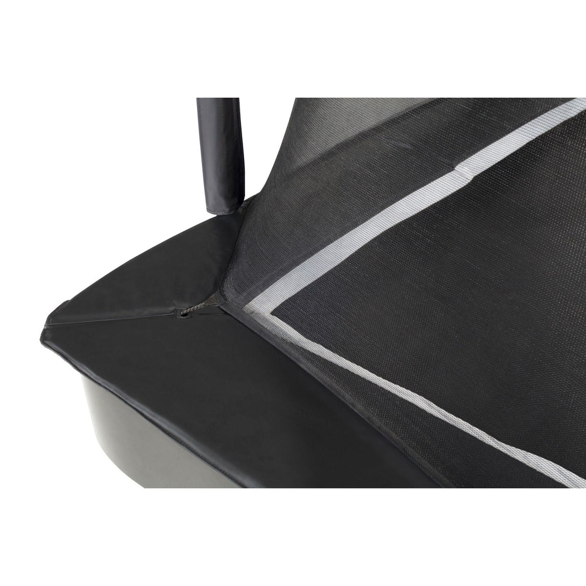 13ft x 8ft Salta Black Royal Baseground Rectangular Trampoline with Enclosure