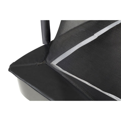 13ft x 8ft Salta Black Royal Baseground Rectangular Trampoline with Enclosure
