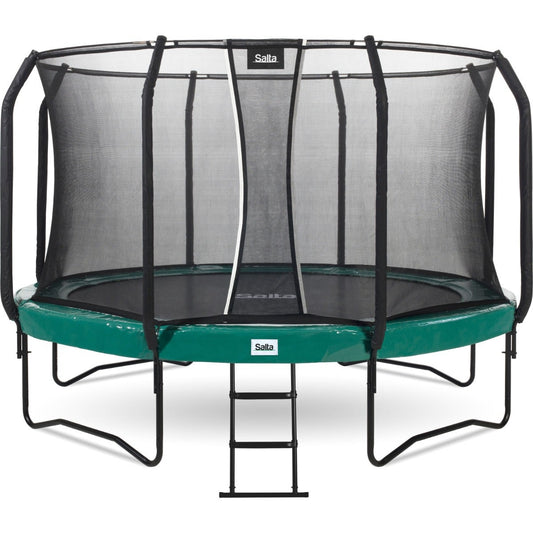 12ft Salta Green Round First Class Edition Trampoline with Enclosure