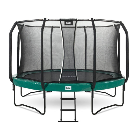 10ft Salta Green Round First Class Edition Trampoline with Enclosure