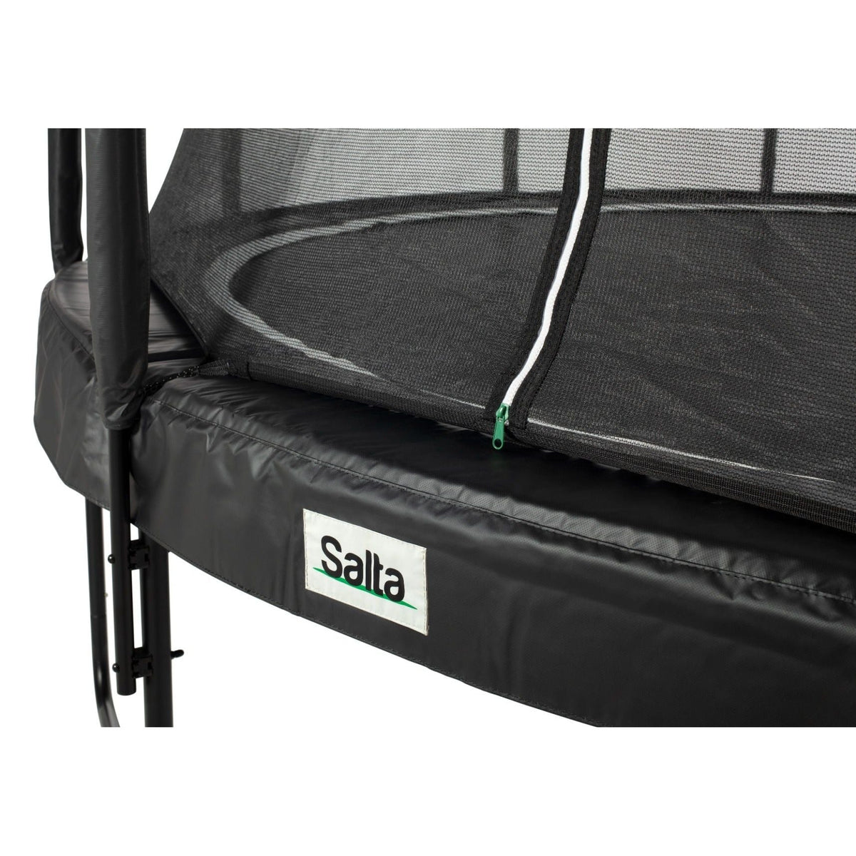 12ft Salta Black Round Premium Edition Trampoline with Enclosure