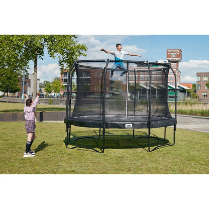 10ft Salta Black Round Premium Edition Trampoline with Enclosure