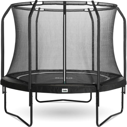 14ft Salta Black Round Premium Edition Trampoline with Enclosure