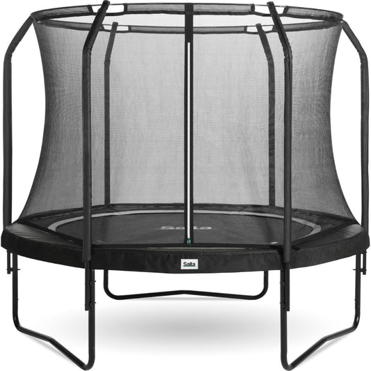 14ft Salta Black Round Premium Edition Trampoline with Enclosure