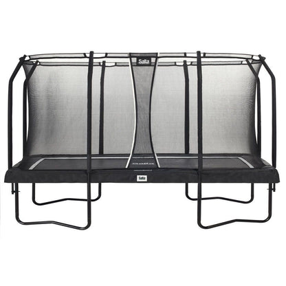 13ft x 8ft Salta Black Rectangular Premium Edition Trampoline with Enclosure