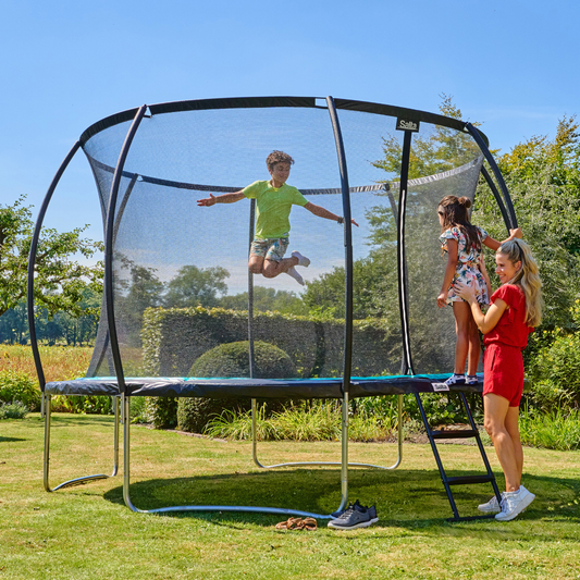 10ft Salta Cosmos Round Trampoline with Enclosure