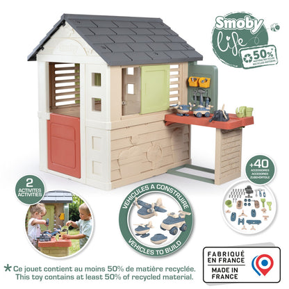 Smoby Life Nature Playhouse & Workshop