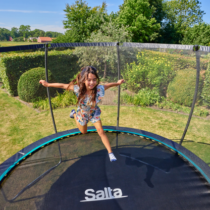 8ft 2" Salta Cosmos Round Trampoline with Enclosure