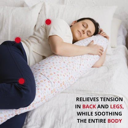 MINICAMP C-Shape Nursing & Maternity Pillow with Organic Milk White Cover | Natural Kapok or PES Filling