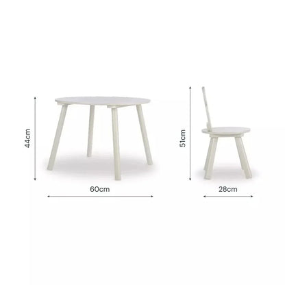 CuddleCo Play House Bear Table & 2 Chairs - Pebble