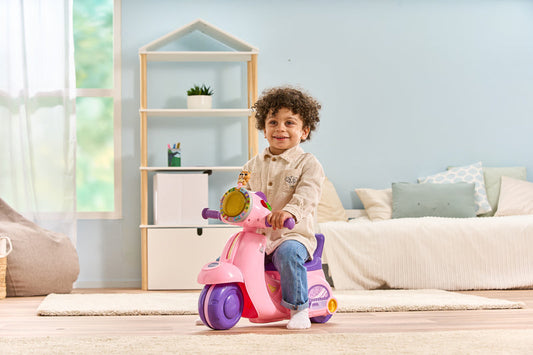 VTech 2-in-1 Ride & Balance Scooter pink