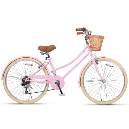 Glerc 26 Inch Beach Cruiser Hybrid Kids Bike - Missy