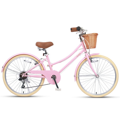 Glerc 24 Inch Beach Cruiser Hybrid Kids Bike - Missy