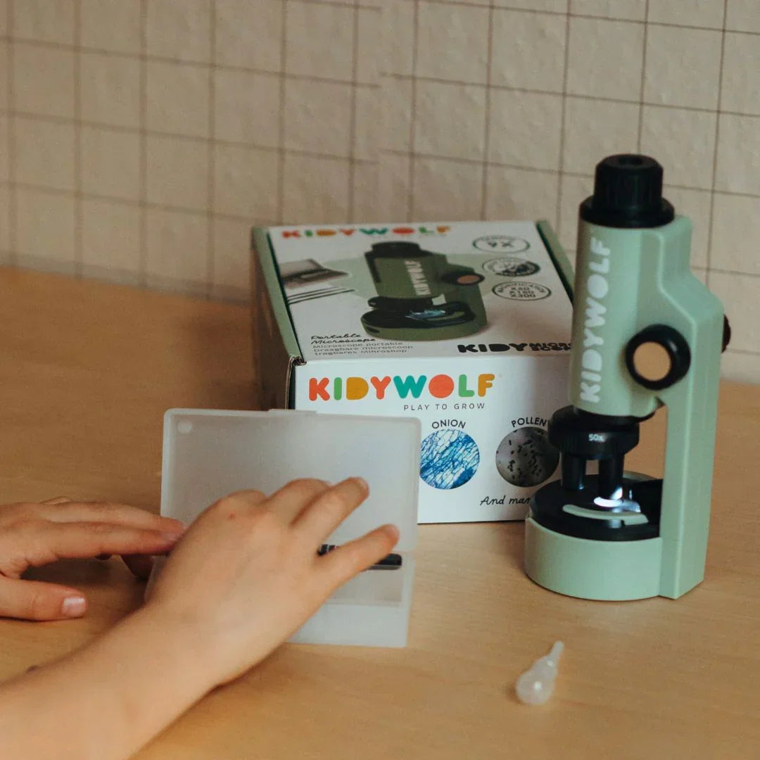KIDYMICROSCOPE Portable Microscope Green