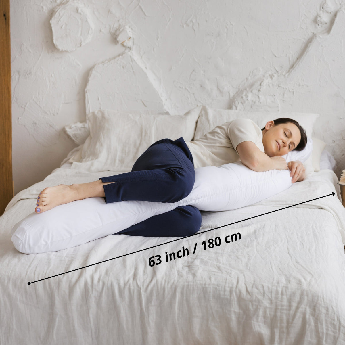 MINICAMP C-Shape Baby Feeding & Pregnancy Pillow with Organic White Cover | Kapok or PES Filling
