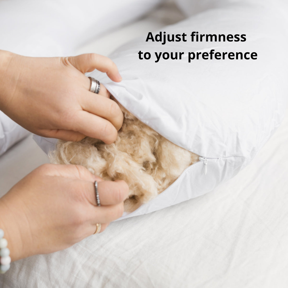 MINICAMP C-Shape Baby Feeding & Pregnancy Pillow with Organic White Cover | Kapok or PES Filling