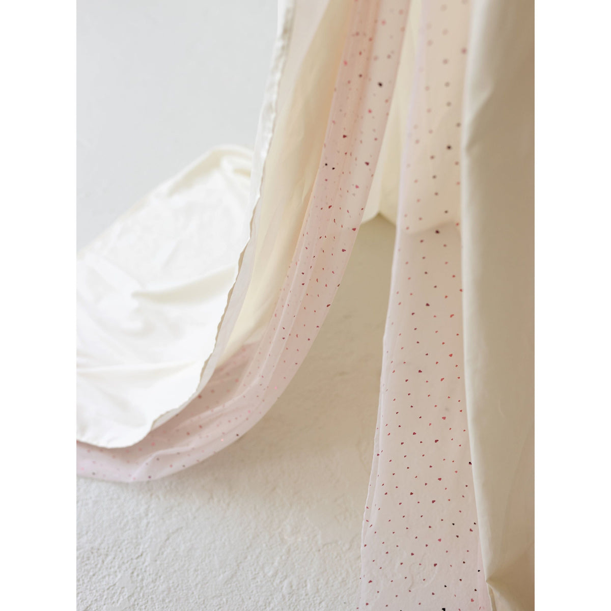 MINICAMP Kids Bed Canopy with Tulle & Tassels in Cream