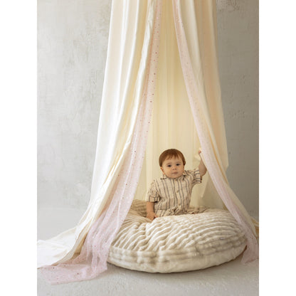 MINICAMP Kids Bed Canopy with Tulle & Tassels in Cream