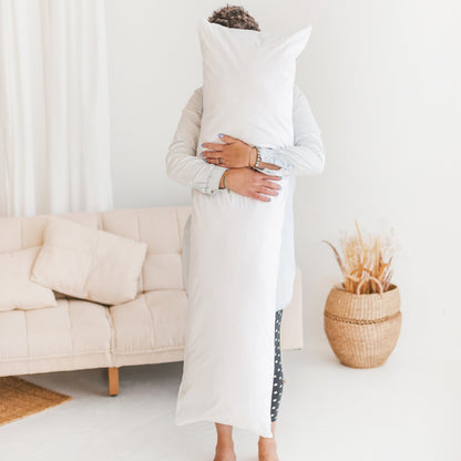 MINICAMP Full Body Maternity Pillow with Organic Cover – Long Pregnancy Pillow for Sleeping & Lumbar Support