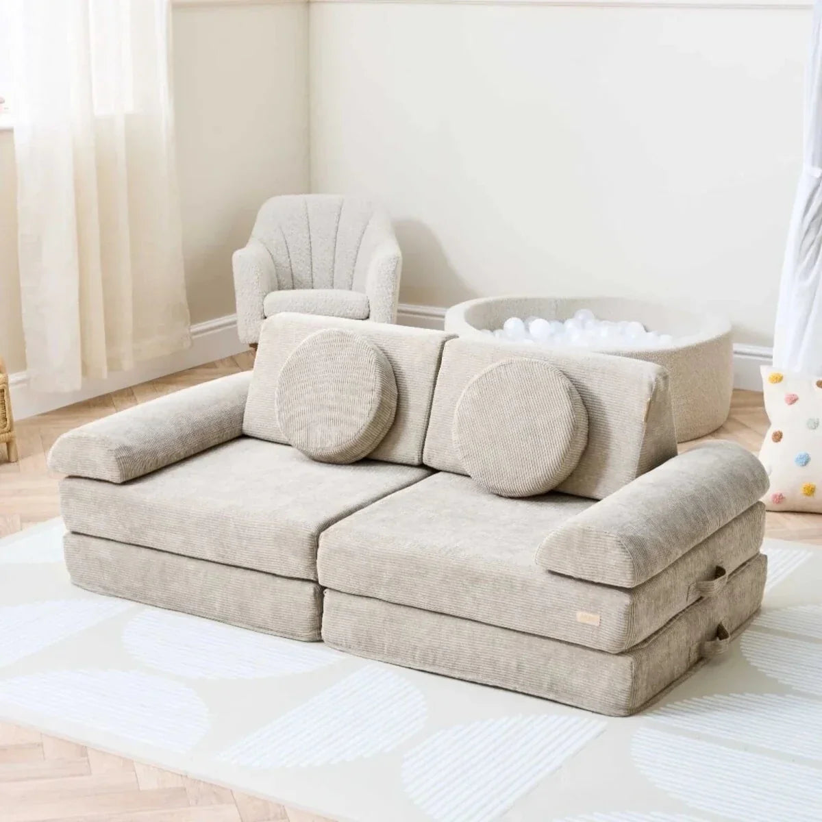 Tutti Bambini Playrama Montessori Kids Play Sofa - Mushroom