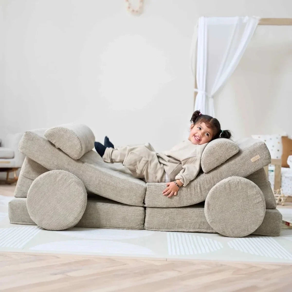 Tutti Bambini Playrama Montessori Kids Play Sofa - Mushroom