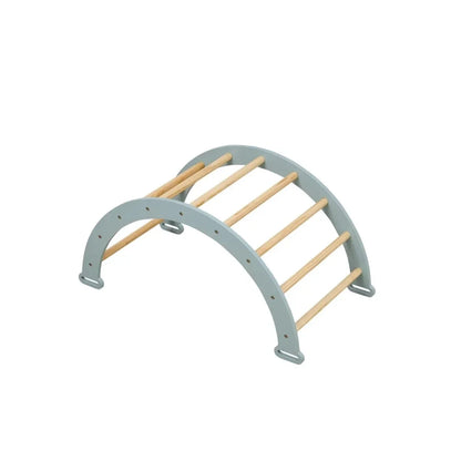 Tutti Bambini Scala Montessori 3-in-1 Pikler Climbing Frame with Climbing Wall - Ocean Stone