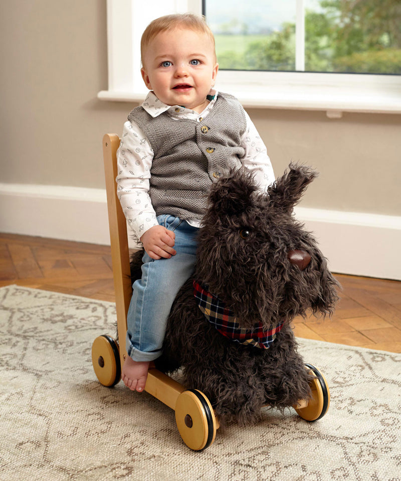 Little Bird Told Me Push Along Scottie Dog
