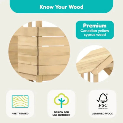 TP Treehouse Set with Slide & Bluey Quadpod Single Swing