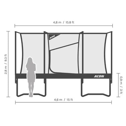 ACON Air 15ft Round Trampoline