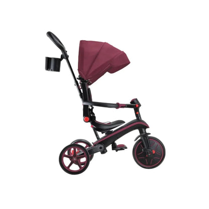 Globber 4-in-1 Explorer Trike Foldable - Burgundy