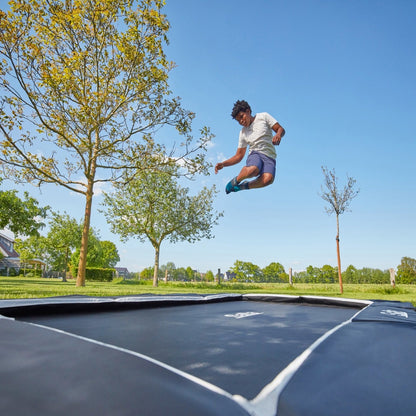 13ft x 8ft Salta Royal Baseground Black Rectangular Trampoline